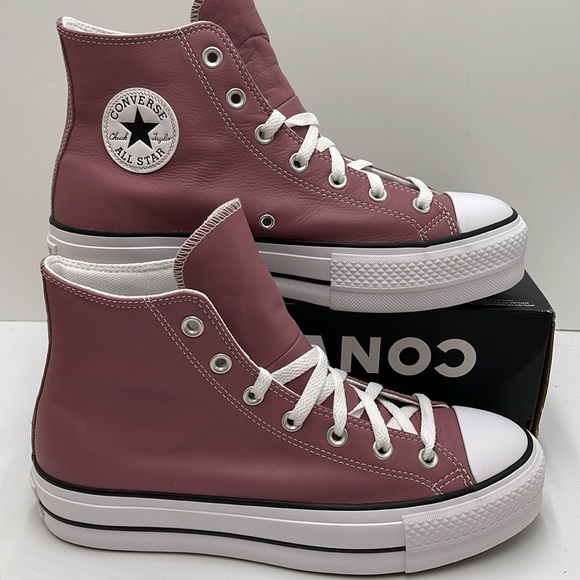 Converse Shoes - Converse WMNS CTAS LIFT HI
PINK AURA/WHITE/BLACK A07858C Platforms Sneakers